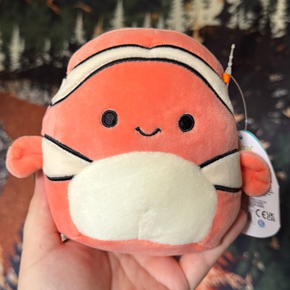 5" Ricky the clownfish Squishmallow BNWT
